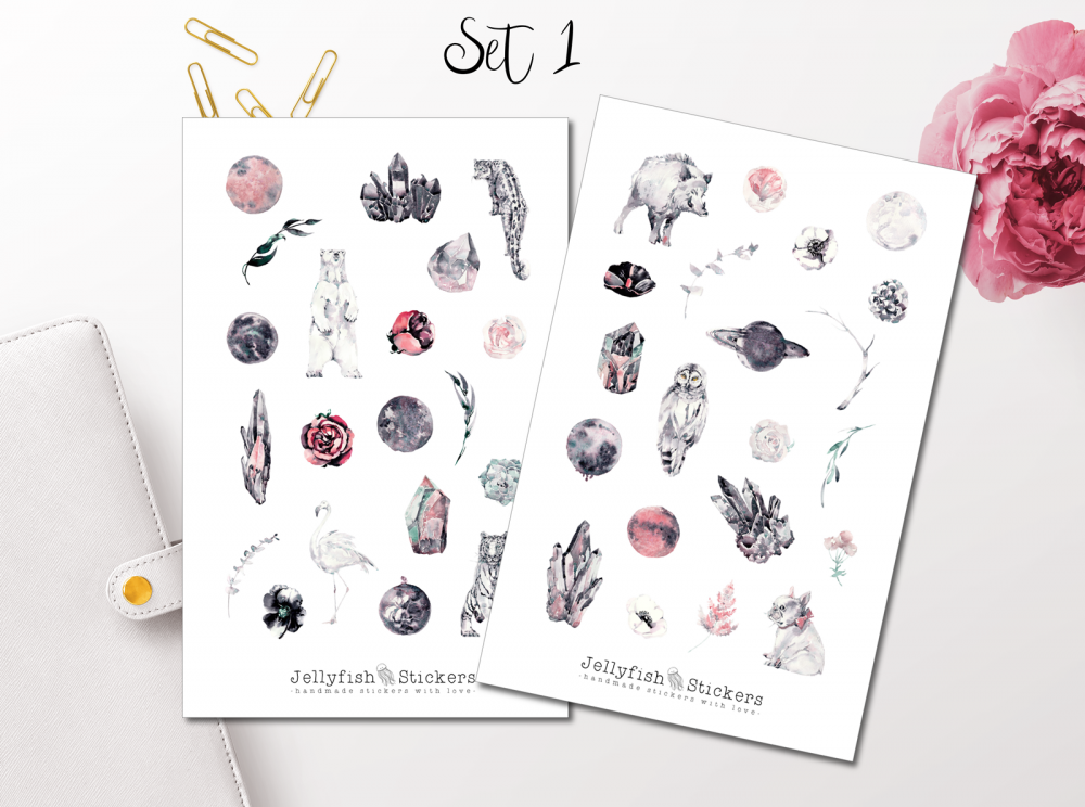 Winter Animals Sticker Set